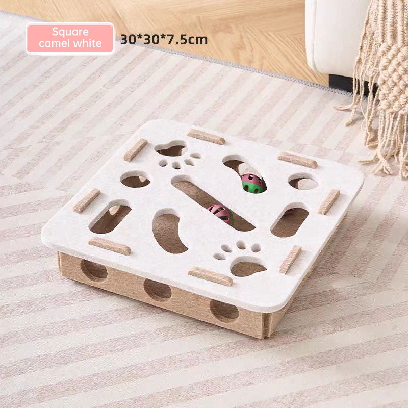 Felt puzzle toys, puzzle boxes, ball motion toys for indoor cat exercise, entertainment and hunting.