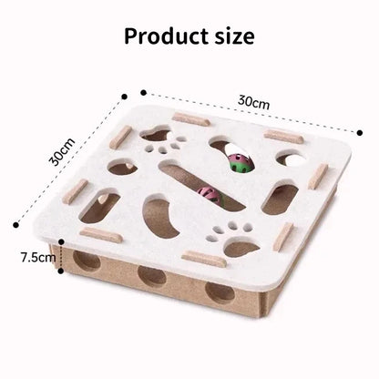 Felt puzzle toys, puzzle boxes, ball motion toys for indoor cat exercise, entertainment and hunting.