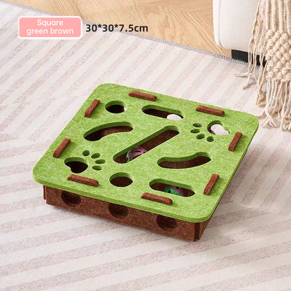 Felt puzzle toys, puzzle boxes, ball motion toys for indoor cat exercise, entertainment and hunting.