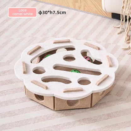 Felt puzzle toys, puzzle boxes, ball motion toys for indoor cat exercise, entertainment and hunting.