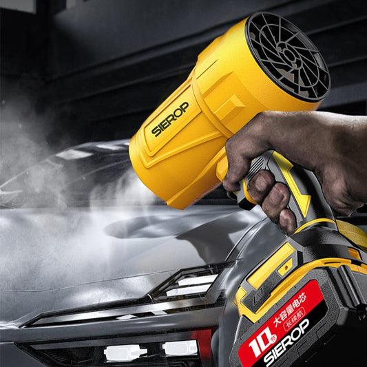 Storm machine brushless lithium battery brushed leaf blowing dust blower high-power wireless car charging turbocharged fan