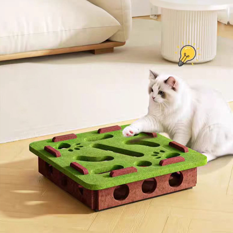 Felt puzzle toys, puzzle boxes, ball motion toys for indoor cat exercise, entertainment and hunting.