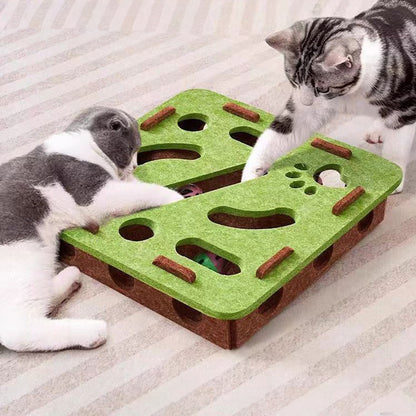 Felt puzzle toys, puzzle boxes, ball motion toys for indoor cat exercise, entertainment and hunting.
