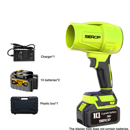 Storm machine brushless lithium battery brushed leaf blowing dust blower high-power wireless car charging turbocharged fan