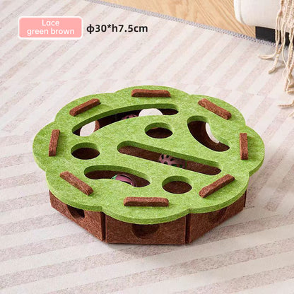 Felt puzzle toys, puzzle boxes, ball motion toys for indoor cat exercise, entertainment and hunting.