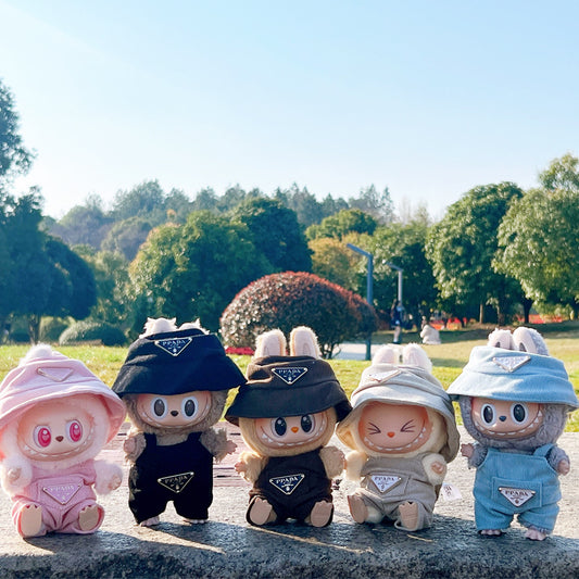 [Clothes Only]  corduroy For Labubu Doll Clothing Set Hat 17cm Clothes Shoes Doll DIY Accessories Training Sitting Party Games Toys Gifts