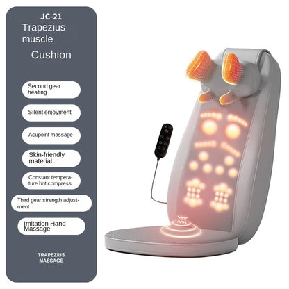 Shoulder Neck Lumbar Massage Cushion Home Cervical Back Walking Massager Waist Kneading Vibration Massage Pad