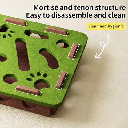 Felt puzzle toys, puzzle boxes, ball motion toys for indoor cat exercise, entertainment and hunting.